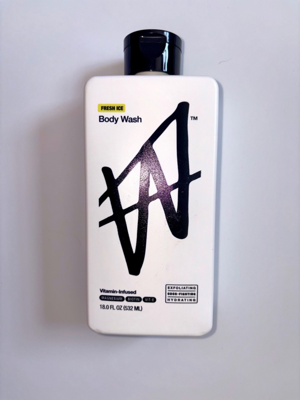 W By Jake Paul Body Wash - Exfoliating - Hydrating - Fresh Ice - 18 fl oz